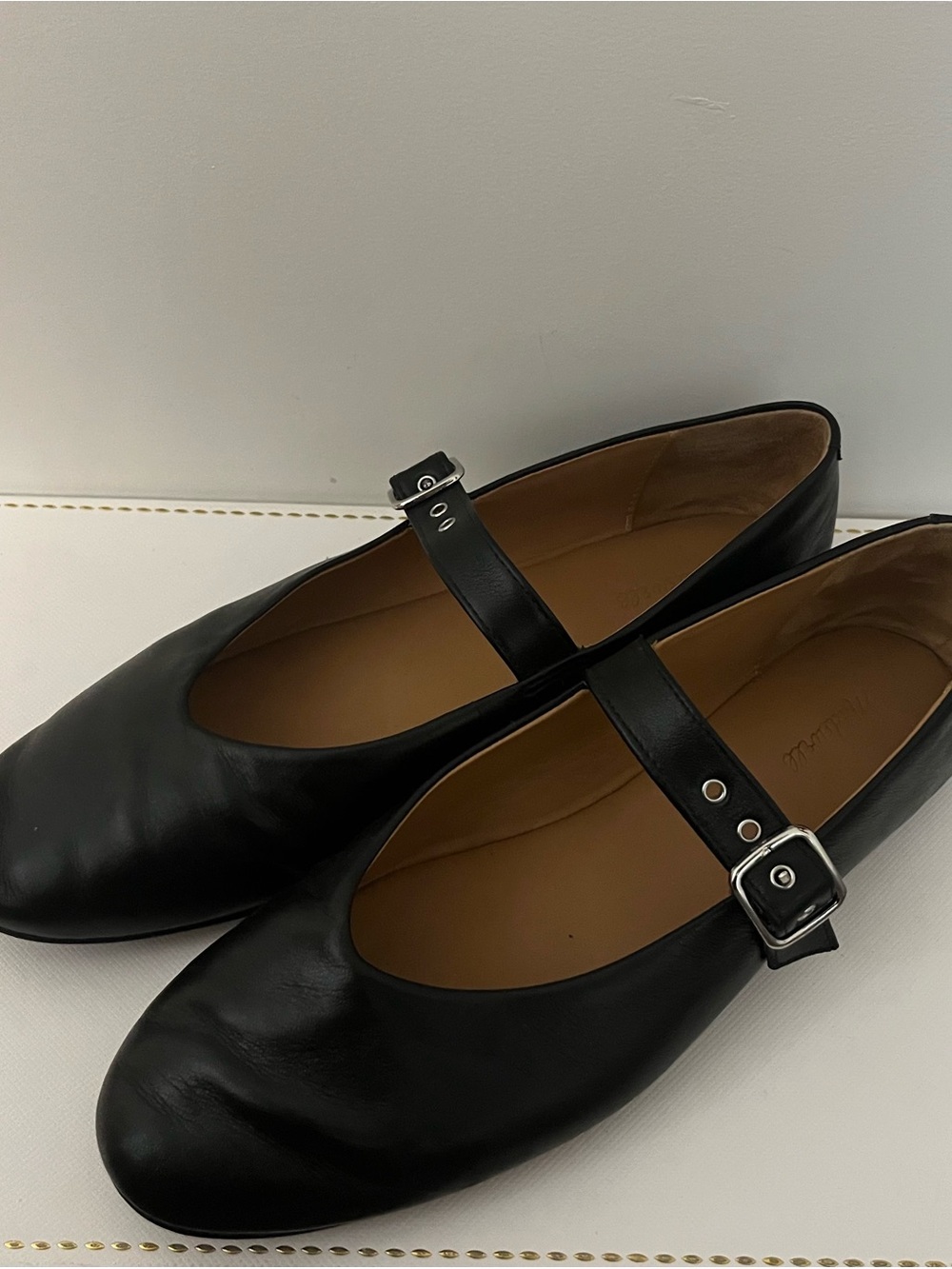 Madewell The Remy Mary Jane Flat in True Black